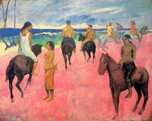 {{ product_title }} Fine Art Print | {{ product_vendor }} Jakero77 Paul Gauguin - Riders on the Beach II (1902) Fine Art Print Art Print  Jakero77