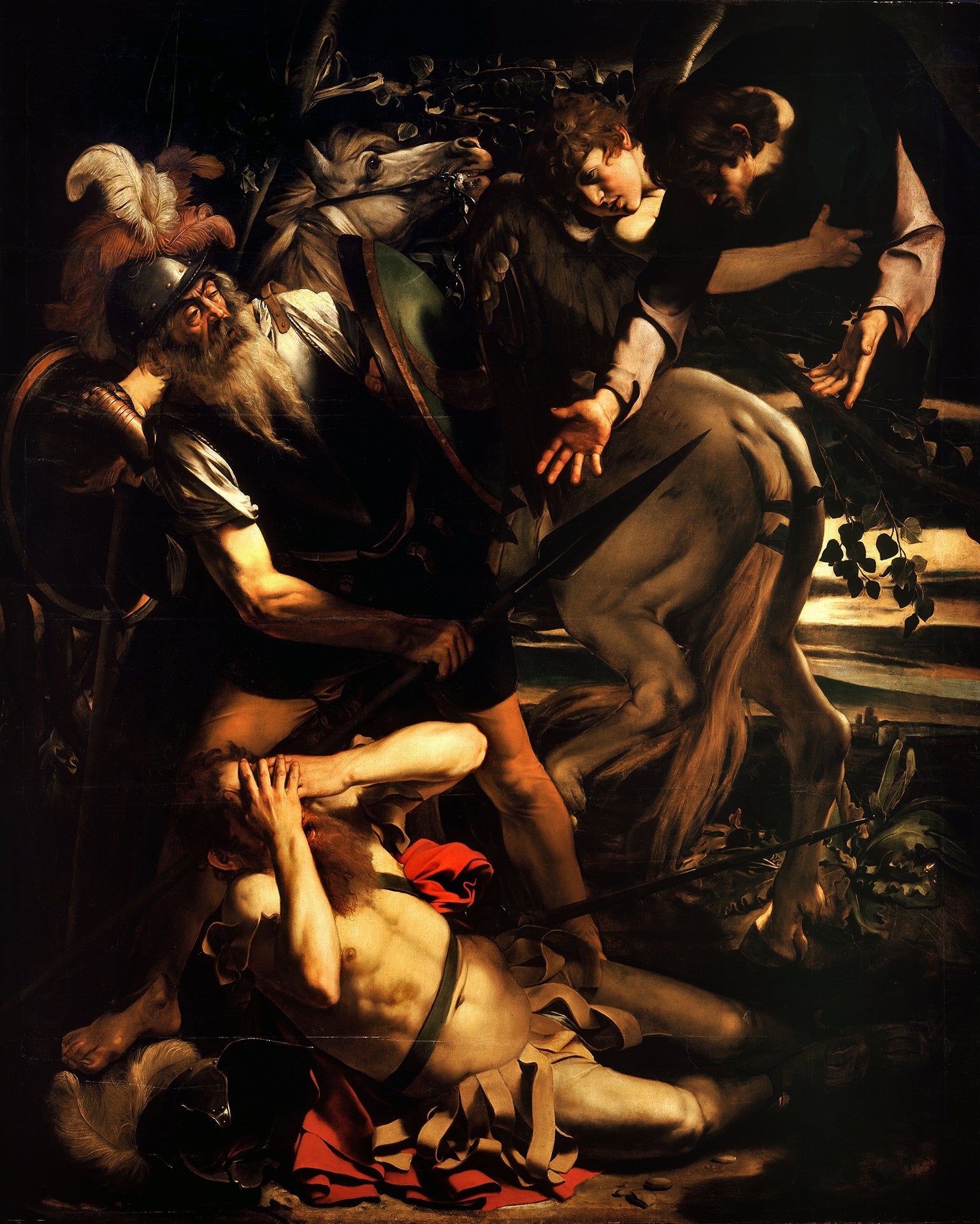 {{ product_title }} Fine Art Print | {{ product_vendor }} Jakero77 Caravaggio - The Conversion of Saint Paul (circa 1600) Fine Art Print Art Print  Jakero77