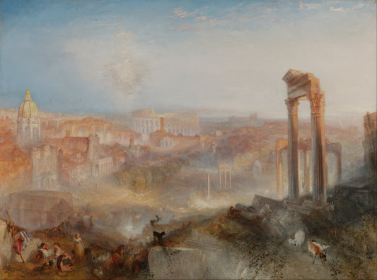 {{ product_title }} Fine Art Print | {{ product_vendor }} Jakero77 J.M.W. Turner - Modern Rome, Campo Vaccino (1839) Fine Art Print Art Print  Jakero77