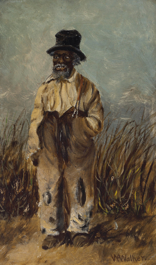 {{ product_title }} Fine Art Print | {{ product_vendor }} Jakero77 William Aiken Walker - Man With One Suspender (1880s) Fine Art Print Art Print  Jakero77