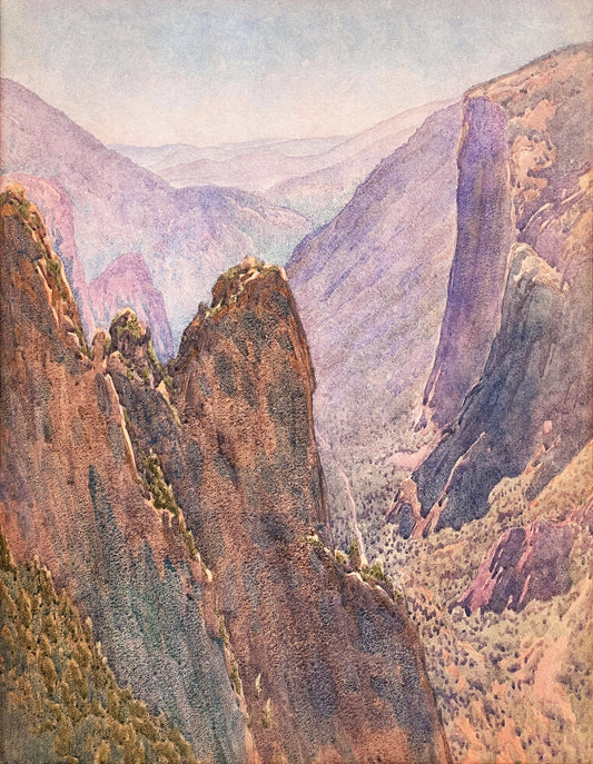 {{ product_title }} Fine Art Print | {{ product_vendor }} Jakero77 Gunnar Widforss - Yosemite Valley El Capitan (1921) Fine Art Print Art Print  Jakero77