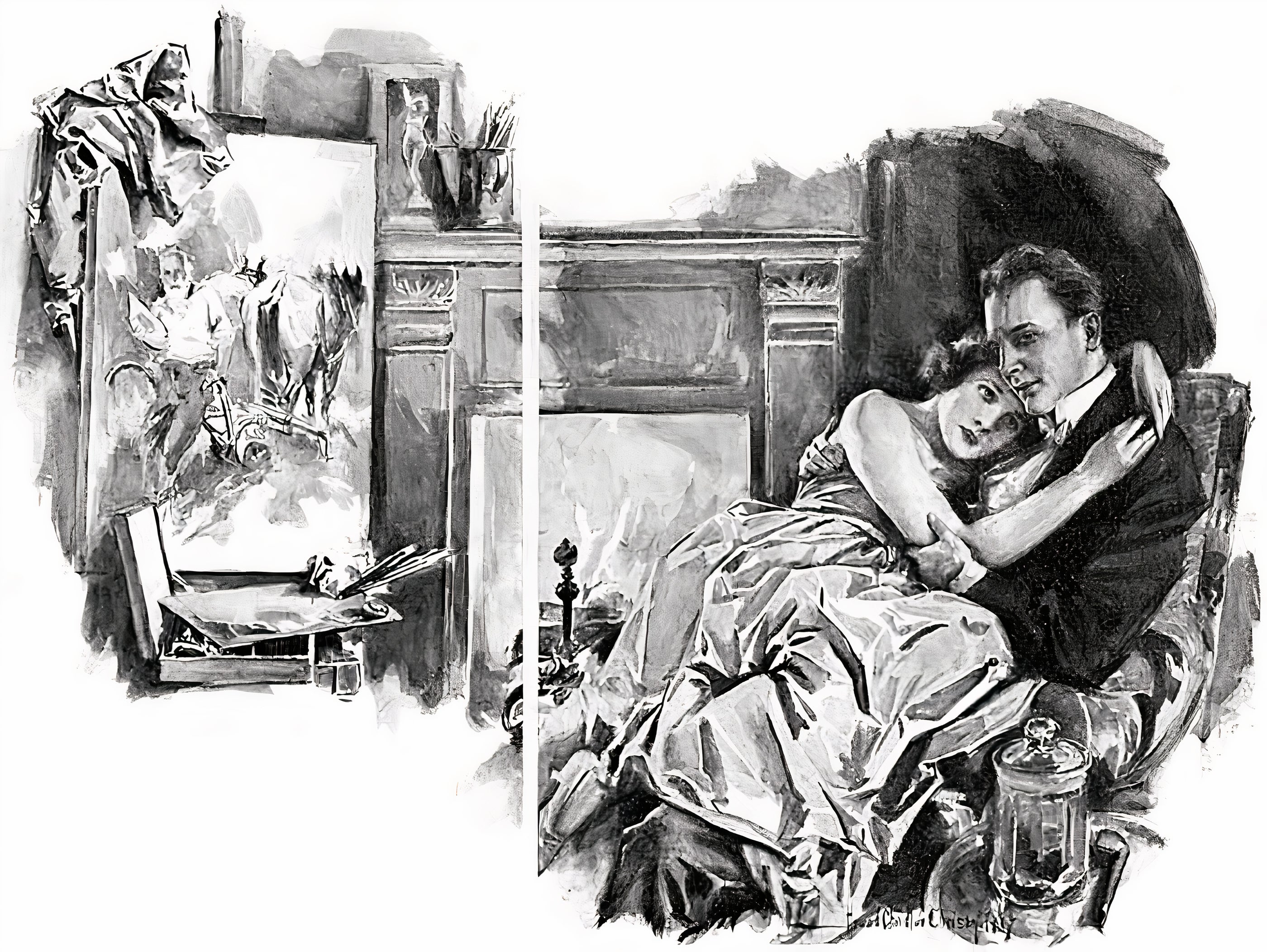 {{ product_title }} Fine Art Print | {{ product_vendor }} Jakero77 Howard Chandler Christy - Lucky Strike Advertisement (1932) Fine Art Print Art Print  Jakero77