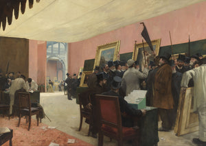 Henri Gervex - A Session of the Painting Jury (1885) - 17" x 22" Fine Art Print