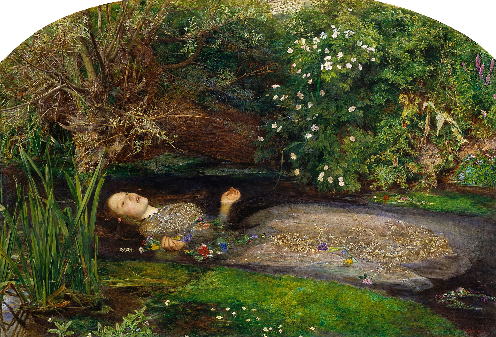 John Everett Millais - Ophelia (circa 1851) - 17" x 22" Fine Art Print