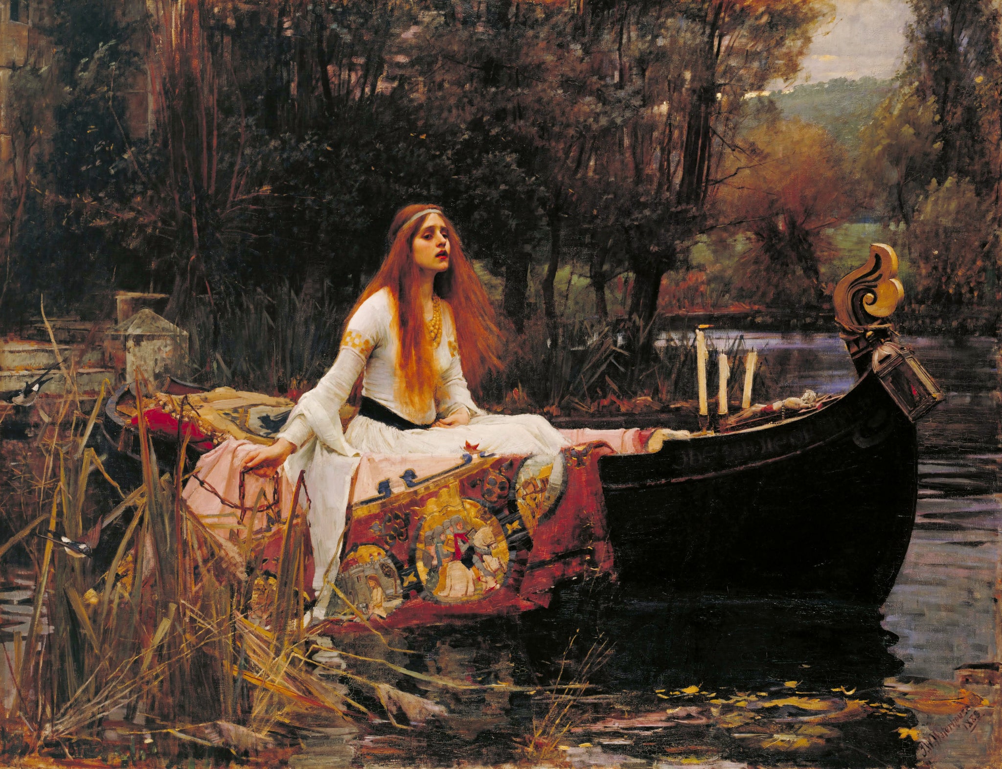 John William Waterhouse - The Lady of Shalott (1888) - 17" x 22" Fine Art Print