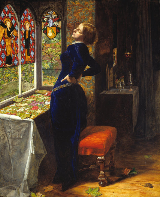{{ product_title }} Fine Art Print | {{ product_vendor }} Jakero77 John Everett Millais - Mariana (1851) Fine Art Print Art Print  Jakero77
