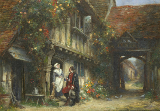 {{ product_title }} Fine Art Print | {{ product_vendor }} Jakero77 Frank Moss Bennett - The Hunter's Gift (circa 1900) Fine Art Print Art Print  Jakero77