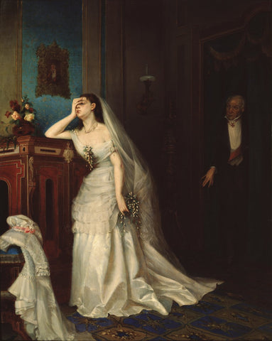 Firs Sergeevich Zhuravlev - After The Marriage (1874) - 17" x 22" Fine Art Print