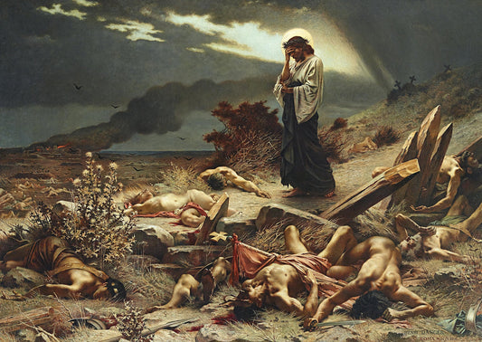 {{ product_title }} Fine Art Print | {{ product_vendor }} Jakero77 Henri Camille Danger - The Transgression of the Commandments (1892) Fine Art Print Art Print  Jakero77