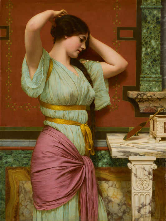 {{ product_title }} Fine Art Print | {{ product_vendor }} Jakero77 John William Godward - Julia (1914) Fine Art Print Art Print  Jakero77