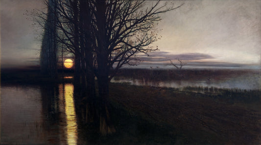 {{ product_title }} Fine Art Print | {{ product_vendor }} Jakero77 Stanislaw Maslowski - Moonrise (1884) Fine Art Print Art Print  Jakero77