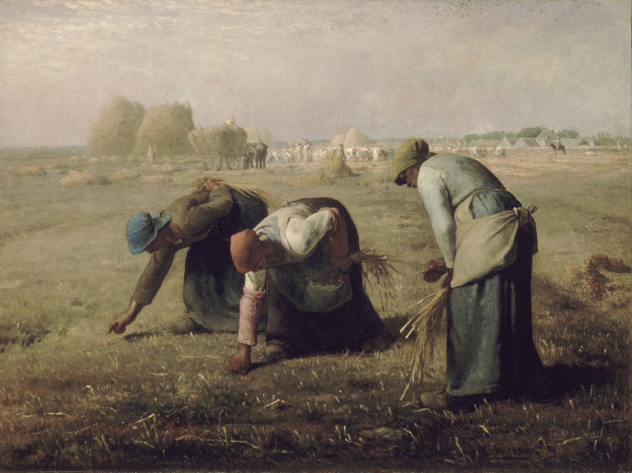 Jean Francois Millet - The Gleaners (1857) - 17" x 22" Fine Art Print