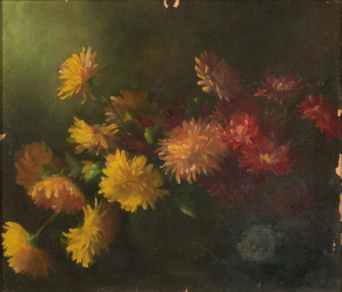 Lemuel Everett Wilmarth Still Life with Flowers 1885 Fine Art Print 17" x 22"