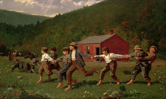 {{ product_title }} Fine Art Print | {{ product_vendor }} Jakero77 Winslow Homer - Snap the Whip (1872) Fine Art Print Art Print  Jakero77