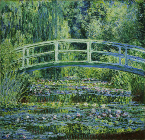 Claude Monet - Water Lilies and Japanese Bridge (1899) - 17"x22" Fine Art Print