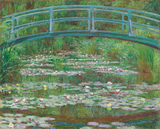 {{ product_title }} Fine Art Print | {{ product_vendor }} Jakero77 Claude Monet - The Japanese Footbridge (1899) Lilies Fine Art Print Art Print  Jakero77