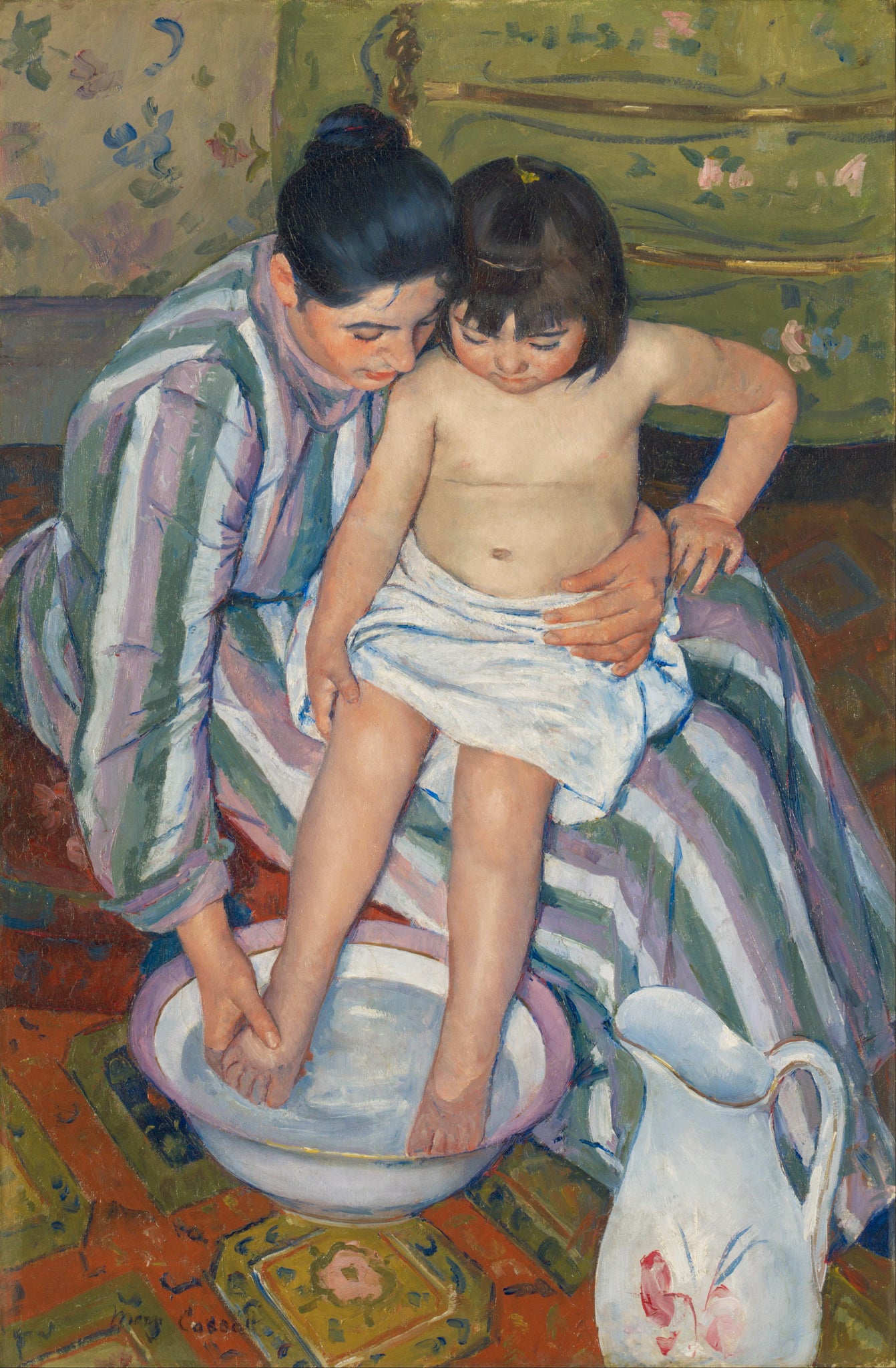 Mary Cassatt - The Child's Bath (1893) - 17" x 22" Fine Art Print