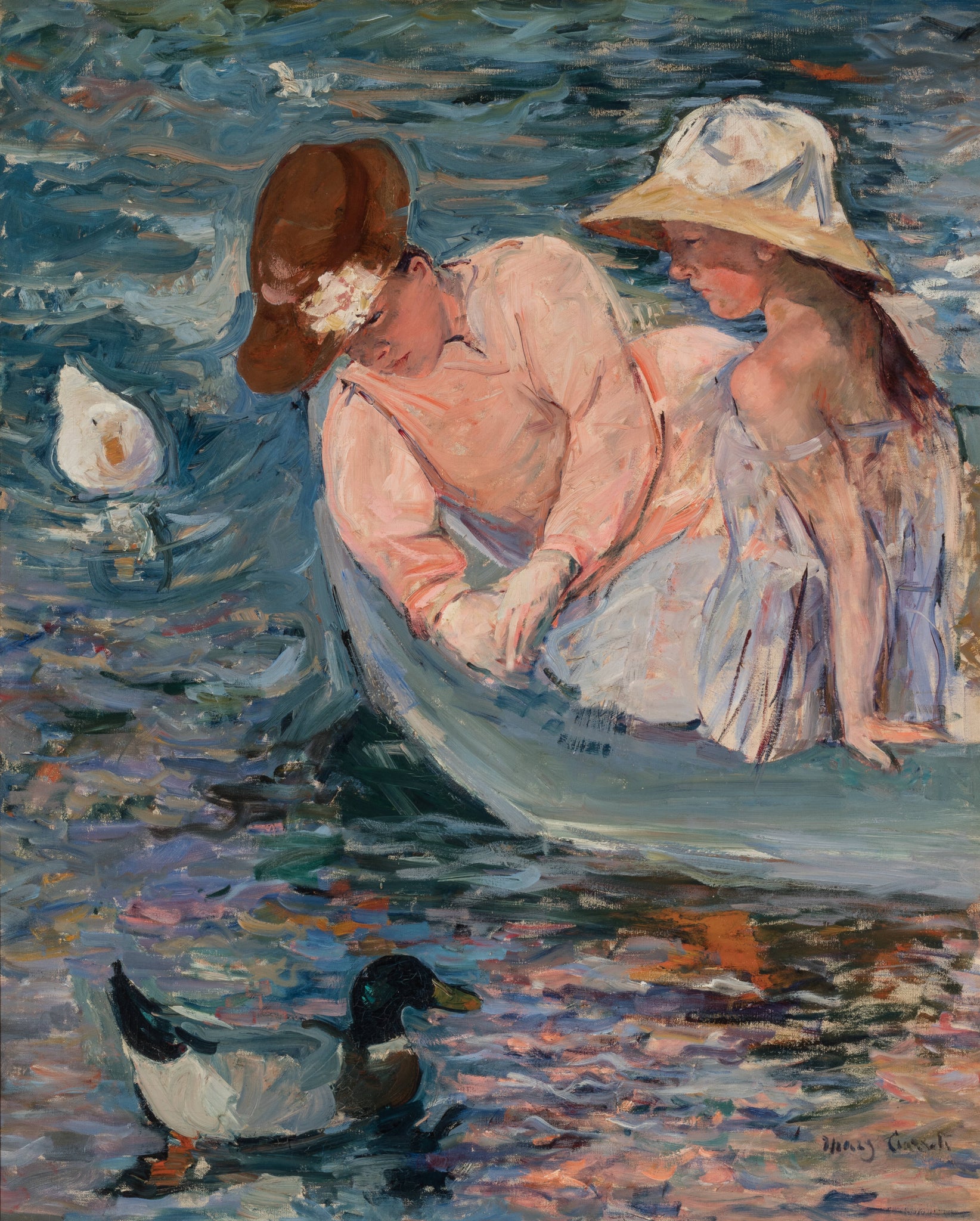 Mary Cassatt - Summertime (1894) - 17" x 22" Fine Art Print