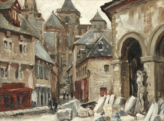 {{ product_title }} Fine Art Print | {{ product_vendor }} Jakero77 Frank Moss Bennett - Trequier, Brittany (1890s) Art Print  Jakero77