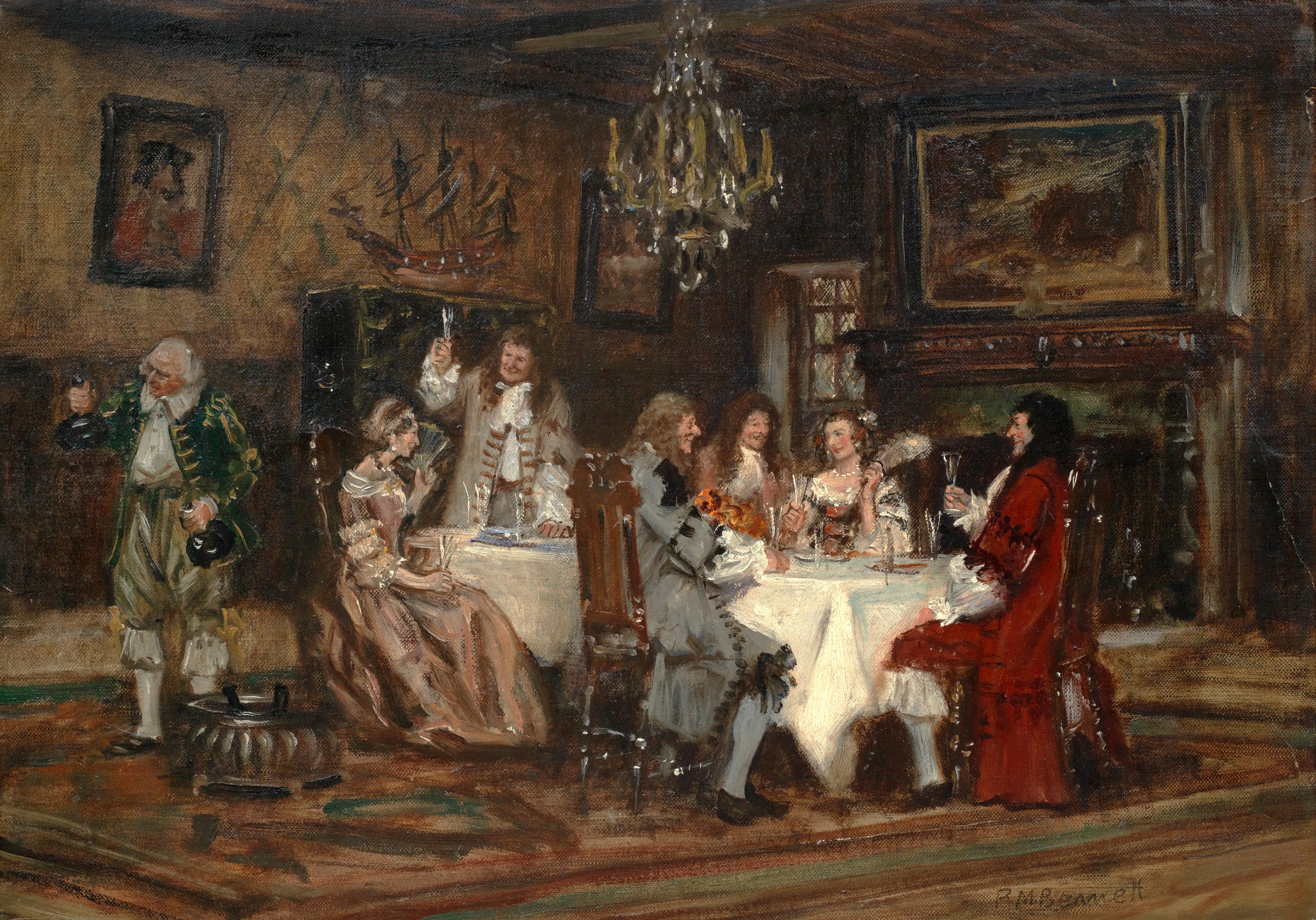 {{ product_title }} Fine Art Print | {{ product_vendor }} Jakero77 Frank Moss Bennett - The Toast (1920s) Fine Art Print Art Print  Jakero77