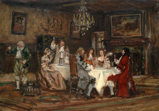 {{ product_title }} Fine Art Print | {{ product_vendor }} Jakero77 Frank Moss Bennett - The Toast (1920s) Fine Art Print Art Print  Jakero77