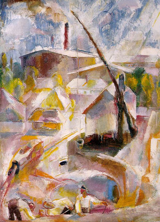 {{ product_title }} Fine Art Print | {{ product_vendor }} Jakero77 Vilmos Aba-Novak - Sand Mine, Igal (1927) Fine Art Print Art Print  Jakero77