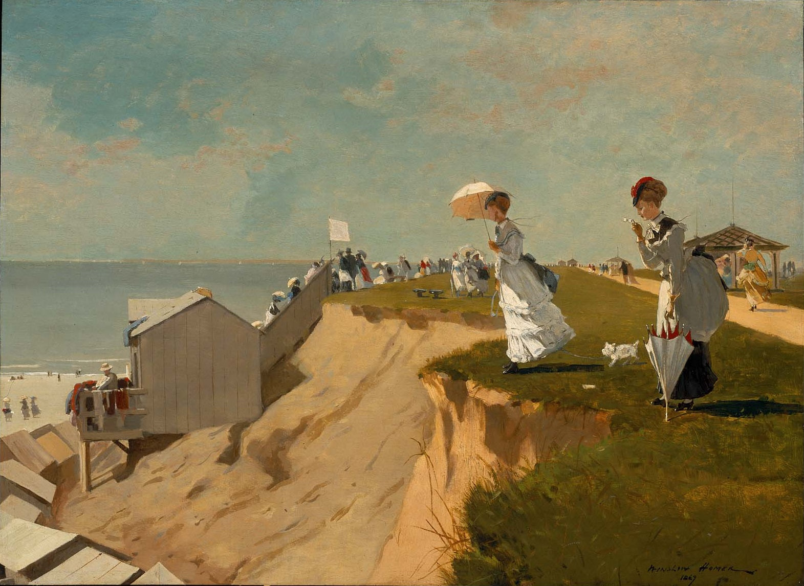 Winslow Homer - Long Branch, New Jersey (1869) - 17" x 22" Fine Art Print