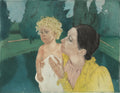 {{ product_title }} Fine Art Print | {{ product_vendor }} Jakero77 Mary Cassatt - Mother and Child Before a Pool (1896-1900) Art Print Art Print  Jakero77