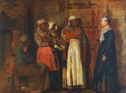 {{ product_title }} Fine Art Print | {{ product_vendor }} Jakero77 Winslow Homer - A Visit from the Old Mistress (1876) Fine Art Print Art Print  Jakero77