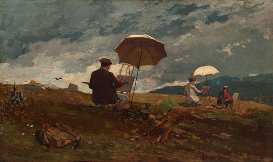 {{ product_title }} Fine Art Print | {{ product_vendor }} Jakero77 Winslow Homer - Artists Sketching in the White Mountains (1868) Print Art Print  Jakero77