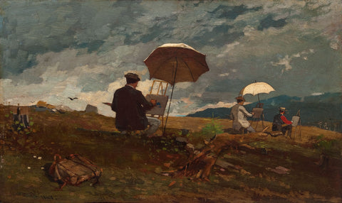 Winslow Homer - Artists Sketching in the White Mountains (1868) - 17"x22" Print