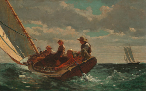 Winslow Homer - Breezing Up, A Fair Wind (1873-76) - 17" x 22" Fine Art Print