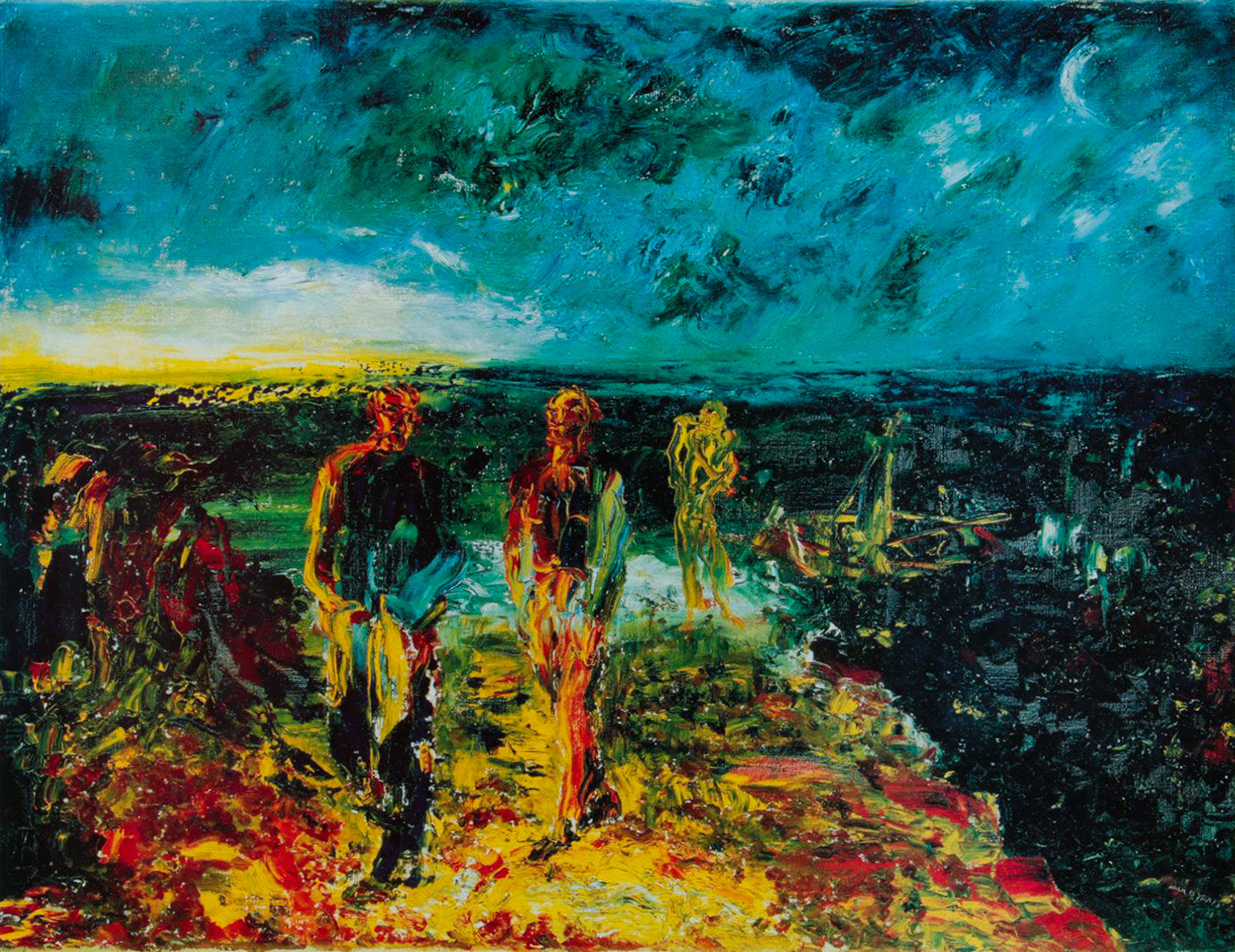 {{ product_title }} Fine Art Print | {{ product_vendor }} Jakero77 Jack Butler Yeats - Men of Destiny (1946) Irish Modernist Art Print Art Print  Jakero77