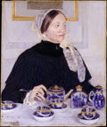 {{ product_title }} Fine Art Print | {{ product_vendor }} Jakero77 Mary Cassatt - Lady at the Tea Table (1883-85) Fine Art Print Art Print  Jakero77
