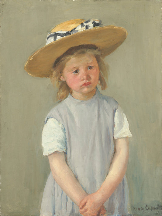{{ product_title }} Fine Art Print | {{ product_vendor }} Jakero77 Mary Cassatt - Child in a Straw Hat (circa 1886) Fine Art Print Art Print  Jakero77