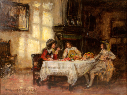 {{ product_title }} Fine Art Print | {{ product_vendor }} Jakero77 Frank Moss Bennett - A Pipe After Dinner (1936)Fine Art Print Art Print  Jakero77