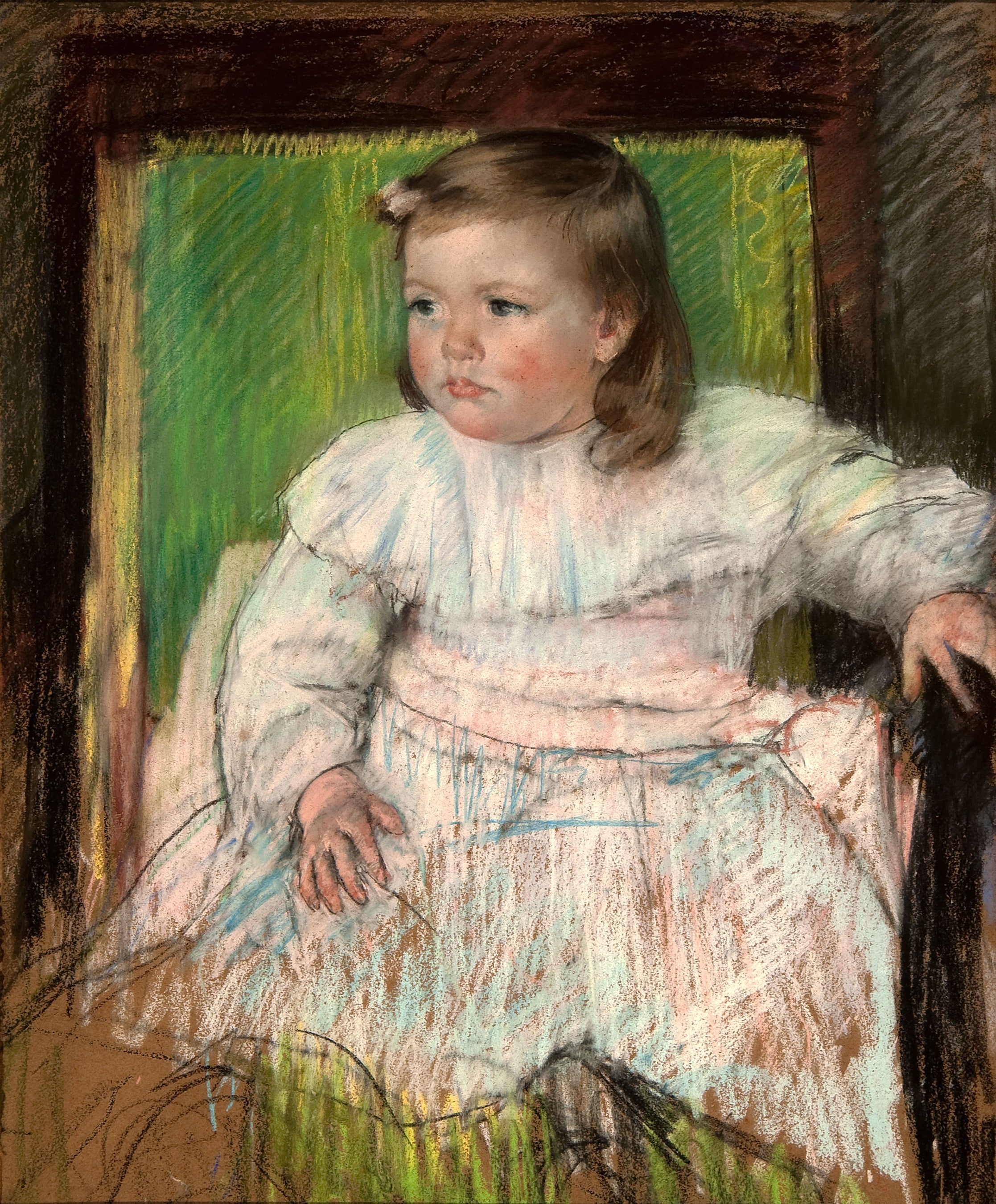 {{ product_title }} Fine Art Print | {{ product_vendor }} Jakero77 Mary Cassatt - The Pink Sash (1898) Ellen Mary Cassatt Fine Art Print Art Print  Jakero77