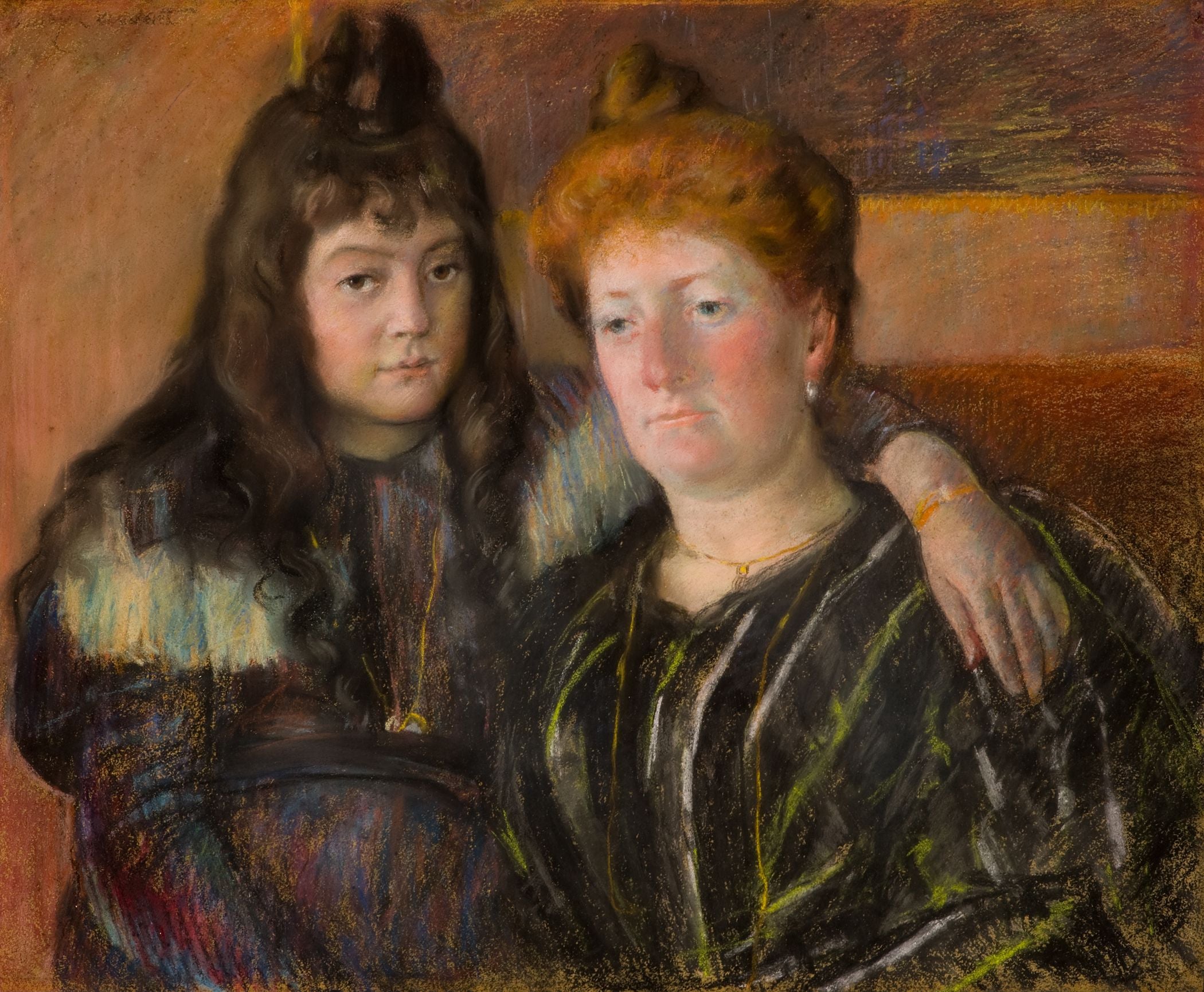 {{ product_title }} Fine Art Print | {{ product_vendor }} Jakero77 Mary Cassatt - Madame Gaillard & Her Daughter Marie-Thérèse (1897) Fine Art Print Art Print  Jakero77