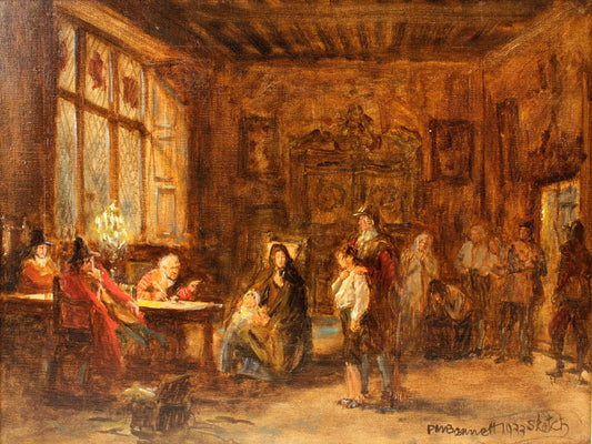 {{ product_title }} Fine Art Print | {{ product_vendor }} Jakero77 Frank Moss Bennett - Up Before the Magistrate (1933) Fine Art Print Art Print  Jakero77