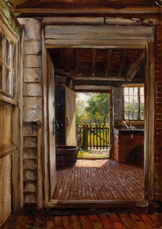 {{ product_title }} Fine Art Print | {{ product_vendor }} Jakero77 Frank Moss Bennett - The Scullery, Hawkenbury (1920s) Fine Art Print Art Print  Jakero77