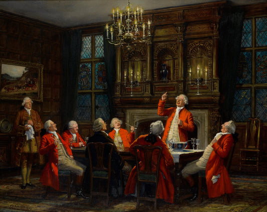 {{ product_title }} Fine Art Print | {{ product_vendor }} Jakero77 Frank Moss Bennett - The Toast (1933) Fine Art Print Art Print  Jakero77