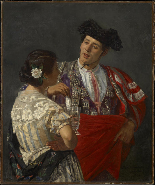 {{ product_title }} Fine Art Print | {{ product_vendor }} Jakero77 Mary Cassatt - Offering the Panal to the Bullfighter (1873) Art Print Art Print  Jakero77