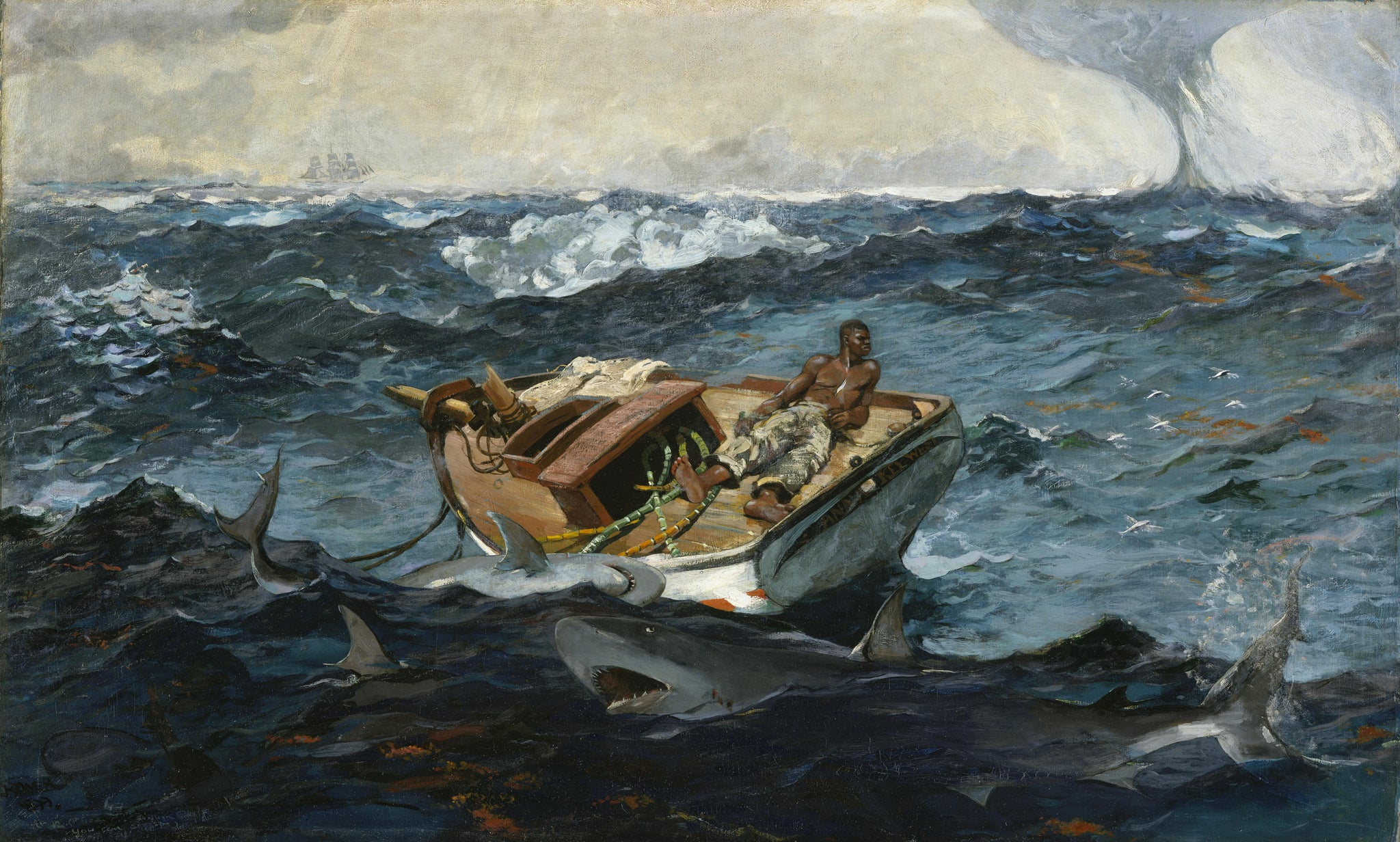 Winslow Homer - The Gulf Stream (1899) - 17" x 22" Fine Art Print