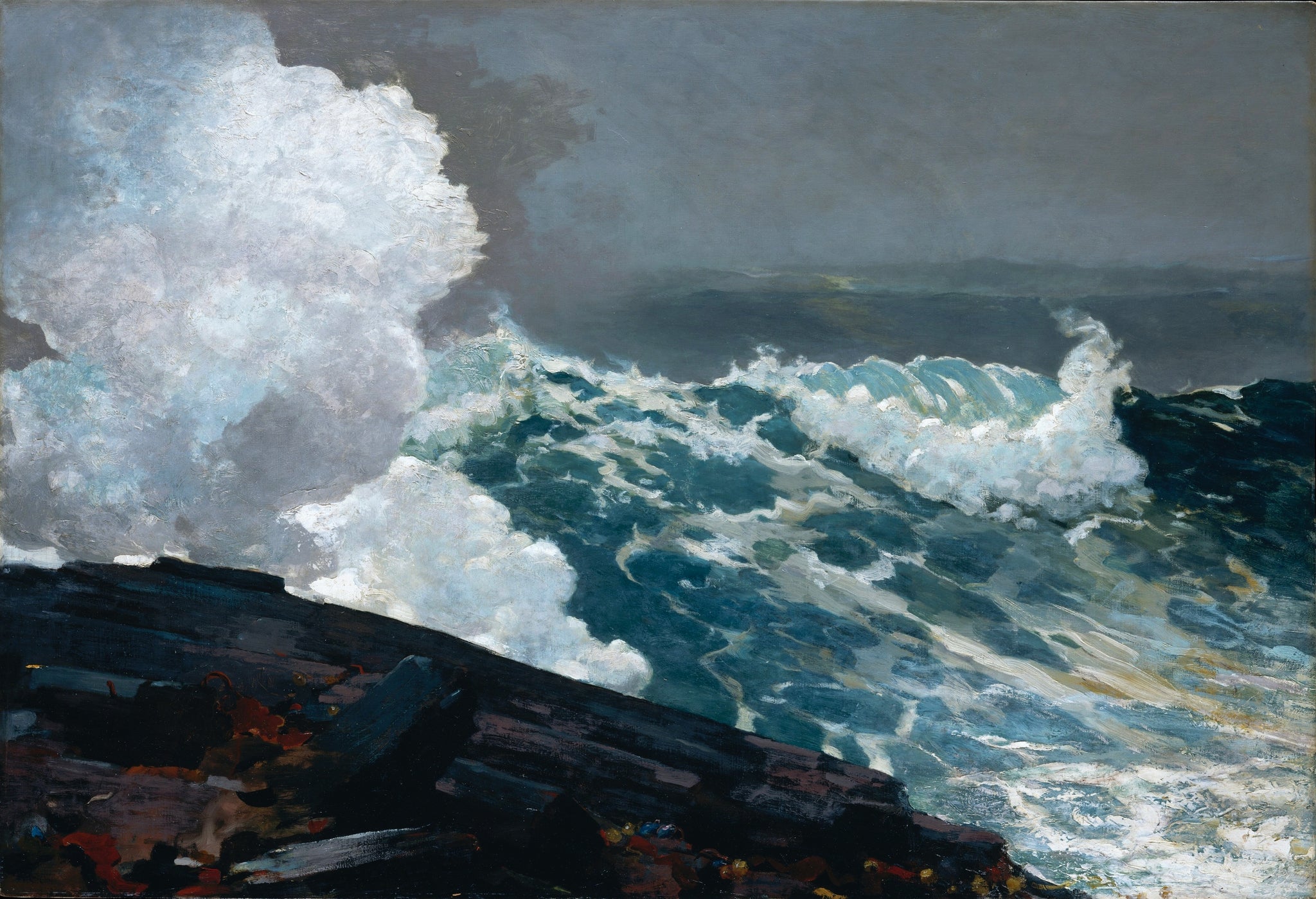 Winslow Homer Northeaster 1895 Seascape Waves Crashing 17" x 22" Fine Art Print