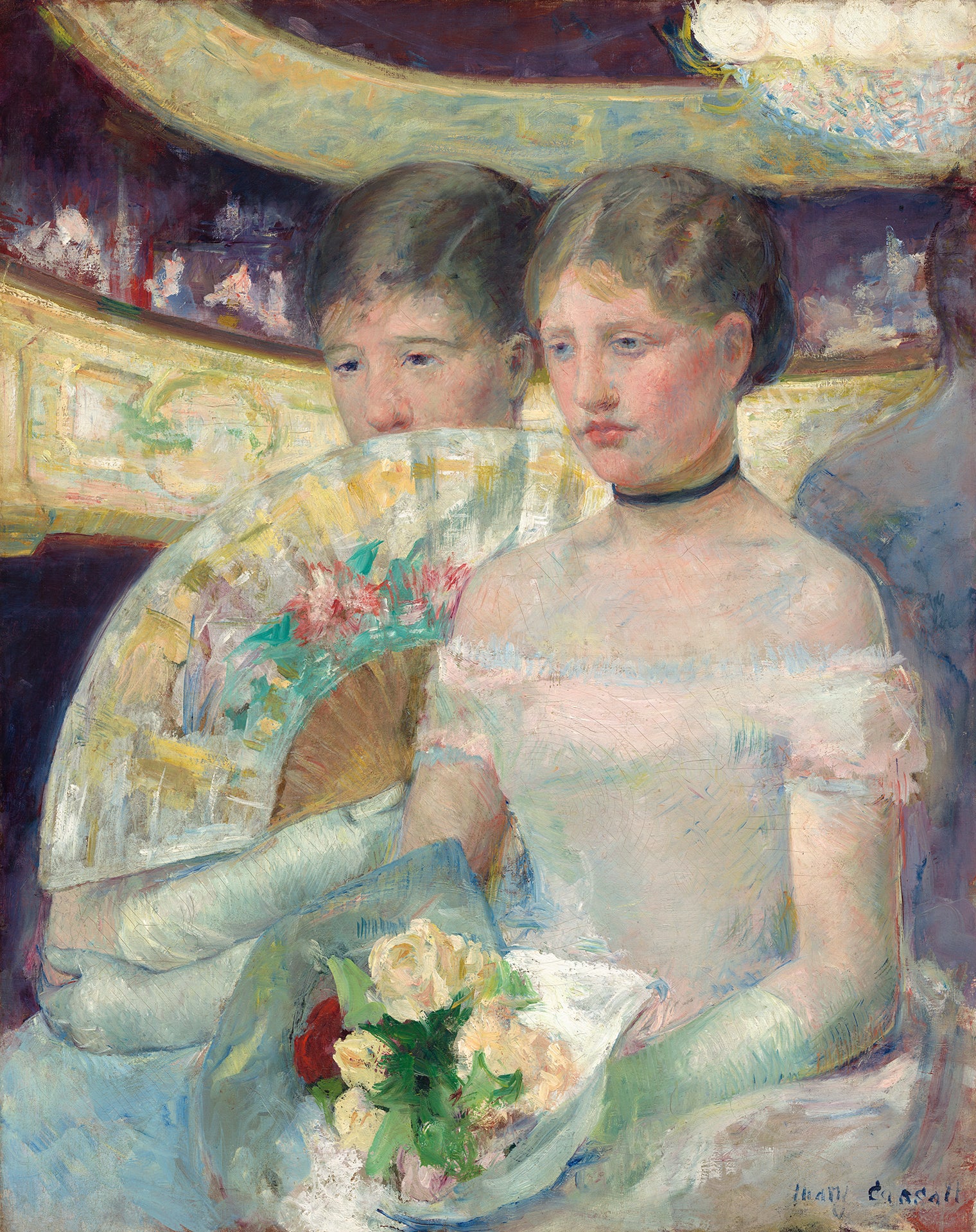 Mary Cassatt The Loge 1882 Women at the Opera House 17" x 22" Fine Art Print