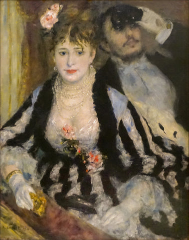 Pierre Auguste Renoir La Loge 1874 Couple at The Opera 17" x 22" Fine Art Print