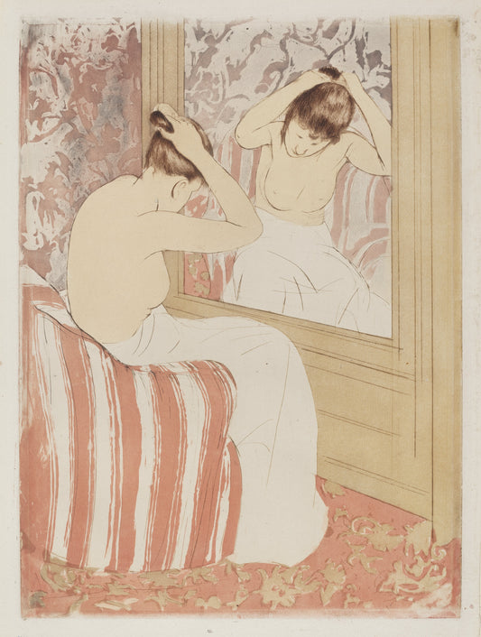{{ product_title }} Fine Art Print | {{ product_vendor }} Jakero77 Mary Cassatt - The Coiffure (1890-91) Fine Art Print Art Print  Jakero77