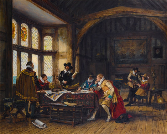 Frank Moss Bennett The Adventurer 1938 British Tudor Home Fine Art Print