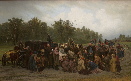 {{ product_title }} Fine Art Print | {{ product_vendor }} Jakero77 Konstantin Savitsky Welcomming the Ikon 1878 Russian Fine Art Print Art Print  Jakero77