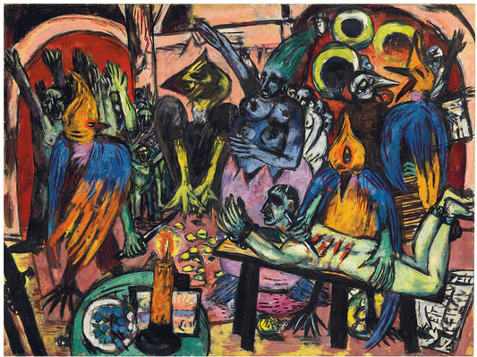 {{ product_title }} Fine Art Print | {{ product_vendor }} Jakero77 Max Beckmann Birds' Hell 1937-38 Abstract Expressionism Fine Art Print Art Print  Jakero77